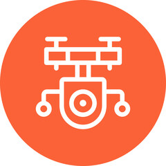 Drone single icon vector illustration