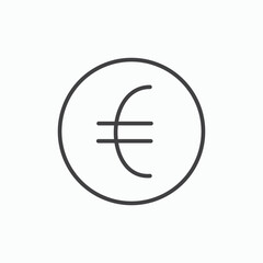Fototapeta premium Euro icon