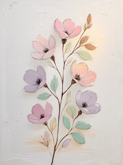 Abstract Floral Background With Flowers