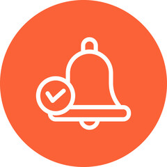 Bell single icon vector illustration