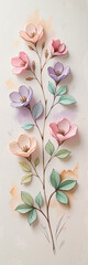 Abstract Floral Background With Flowers