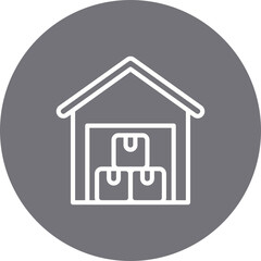 Garage single icon vector illustration