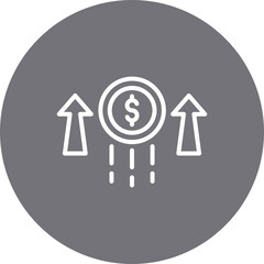 Growth single icon vector illustration