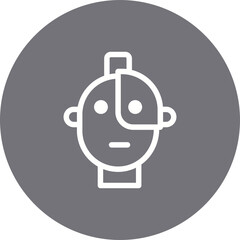 Robot single icon vector illustration