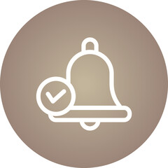 Bell single icon vector illustration