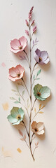 Abstract Floral Background With Flowers