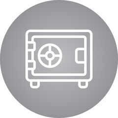 Locker single icon vector illustration