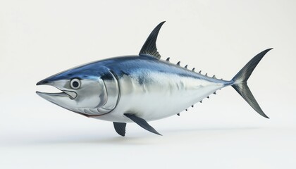 Fototapeta premium The Beauty Of Tuna Fish: A Delicious And Versatile Seafood Choice Packed With Nutrients. Enjoyed In Dishes Ranging From Salads To Casseroles.