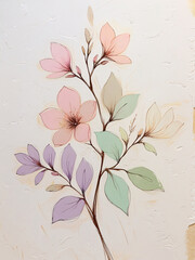 Abstract Floral Background With Flowers