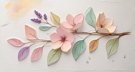 Abstract Floral Background With Flowers