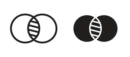 Obraz premium Diagram venn icon
