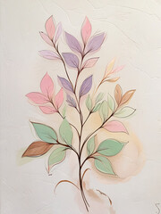 Abstract Floral Background With Flowers