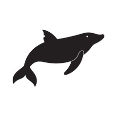 Whale Ocean Animal Silhouette Vector