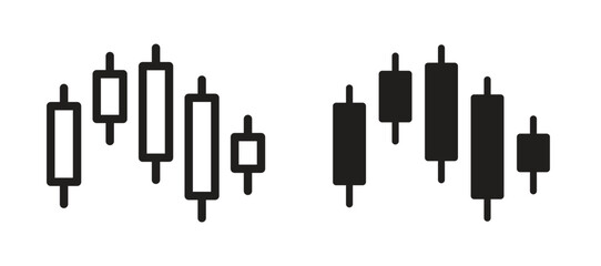 Chart candlestick icon