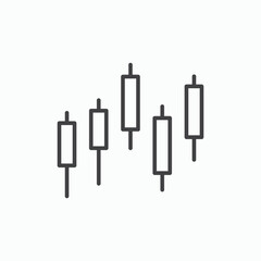 Chart candlestick icon