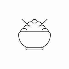 asian food icon sign vector