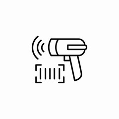 barcode scanner icon sign vector © Shahin