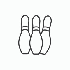 Bowling pins icon