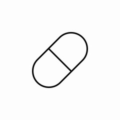 medical pill icon sign vector