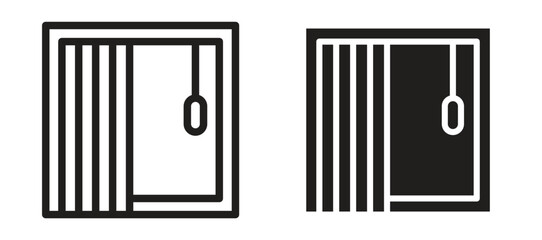 Blinds open icon