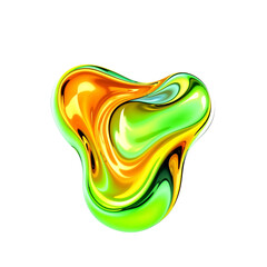 set of colorful abstract shapes PNG