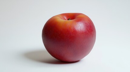 Single red apple