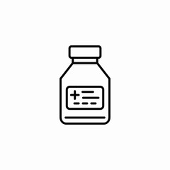 pills vitamins bottle icon sign vector