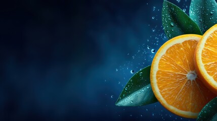 Vibrant orange slice with detailed pulp segments