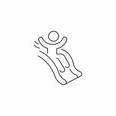 slide water park icon sign vector
