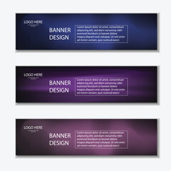 Editable Vector Web Banner Templates in Modern Styles Editable Vector Web Banner design