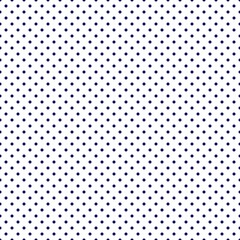 Midnight blue polka dot seamless pattern with deep navy dots on white background