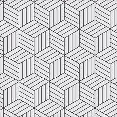 abstract hexagon box tile pattern design