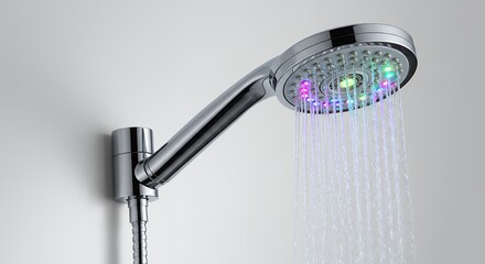 Modern colorful showerhead interior product photo