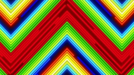 Colorful geometric design animation. Abstract neon lines. Elegant and minimalist colorful lines. triangle animation and motion. - Powered by Adobe
