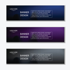 Editable Vector Web Banner Templates in Modern Styles Editable Vector Web Banner design