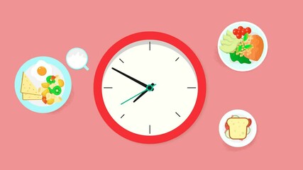 Healthy eating dishes. Healthy eating schedule. Breakfast, lunch, and dinner.