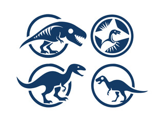 Dinosaur logo Set