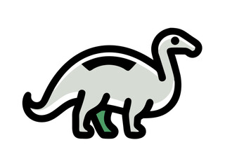 Obraz premium Dinosaur logo Set