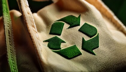 Sustainable Living Reusable Fabric Face Mask with Eco-Friendly Recycling Symbol – Promoting Environmental Responsibility and Conscious Consumerism