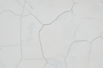 Fototapeta premium White cracked wall texture background