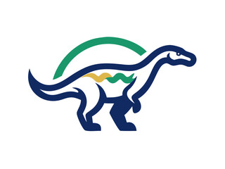 Obraz premium Dinosaur logo Set