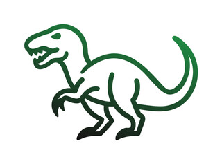 Obraz premium Dinosaur logo Set