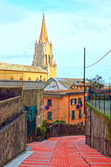 Fototapeta premium Salita degli Angeli is an ancient 