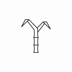 sugar cane icon sign vector
