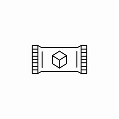 sugar packet icon sign vector