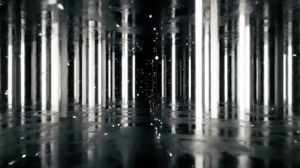 Abstract White Vertical Light Streaks & Pillars. A futuristic motion background with fast-moving lines of light. Represents speed, technology, data transfer, or a journey through a digital space.
- Powered by Adobe