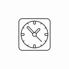 wall clock icon sign vector