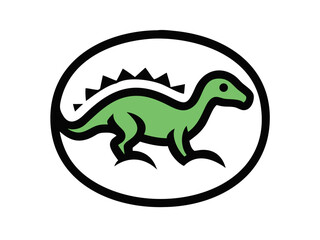 Fototapeta premium Dinosaur logo Set