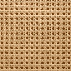 Rattan Weave Pattern Flatlay