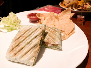 delicioso sandwich vegano y saludable